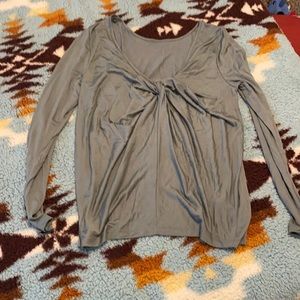 Athleta Knotted Low Back Yoga Athleisure Top